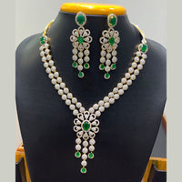 Jain Jewellers Premium American Diamond Designer Necklace Set