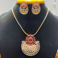 Jain Jewellers Premium American Diamond Designer Necklace Set