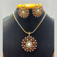 Jain Jewellers Fashion American Diamond Chain Pendant Set  