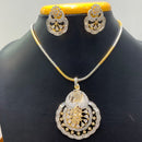 Jain Jewellers Fashion American Diamond Chain Pendant Set  