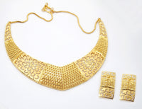 Bhavi Jewels Forming Gold Plated Copper Necklace Set - 1107815