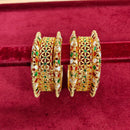 Kavita Art Gold Plated Meenakari Bangles Set
