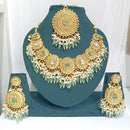 Kavita Art Gold Plated Kundan Stone And Pearls Necklace Set