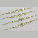 Kavita Art Gold Plated Pota Stone Bracelet   (1 Piece Only)