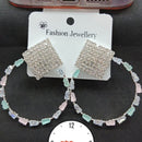 Kavita Art Silver Plated American Diamonds Dangler Earrings