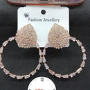 Kavita Art Rose Gold Plated American Diamonds Dangler Earrings