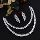 Kavita Art Silver Plated American Diamond Necklace Set