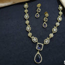 Kavita Art Gold Plated American Diamond Necklace Set
