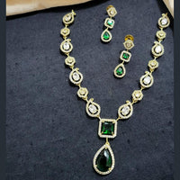 Kavita Art Gold Plated American Diamond Necklace Set