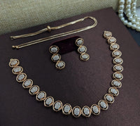 Kavita Art Gold Plated Austrian Stone Necklace Set