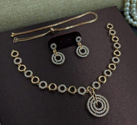 Kavita Art Gold Plated Austrian Stone Necklace Set