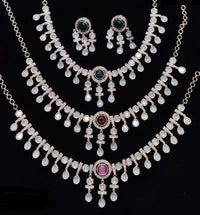 Kavita Art Gold Plated Polki Kundan Stone Necklace Set