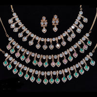 Kavita Art Gold Plated Polki Kundan Stone Necklace Set