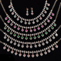 Kavita Art Gold Plated Polki Kundan Stone Necklace Set