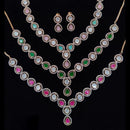 Kavita Art Gold Plated Polki Kundan Stone Necklace Set