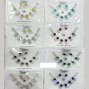 Kavita Art Silver Plated Crystal Stone Necklace Set
