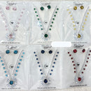 Kavita Art Silver Plated Crystal Stone Necklace Set