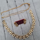 Kavita Art Gold Plated Austrian Stone Necklace Set