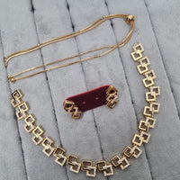 Kavita Art Gold Plated Austrian Stone Necklace Set