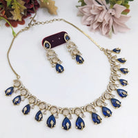 Kavita Art Gold Plated AD Necklace Set