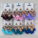 Kavita Art Gold Plated Kundan Stone And Beads Dangler Earrings