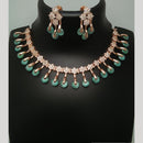 Kavita Art Rose Gold Plated Austrian Stone Necklace Set