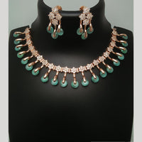 Kavita Art Rose Gold Plated Austrian Stone Necklace Set