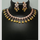 Kavita Art Rose Gold Plated Austrian Stone Necklace Set