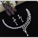 Kavita Art Silver Plated Austrian Stone Necklace Set