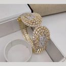 Kavita Art Gold Plated American Diamond Openable Kada