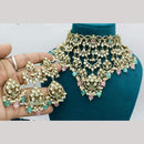 Kavita Art Gold Plated Kundan Stone And Beads Necklace Set