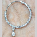 Kavita Art Silver Plated Austrian Stone Nose Ring
