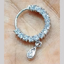Kavita Art Silver Plated Austrian Stone Nose Ring