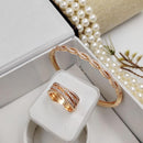 Kavita Art Gold Plated Austrian Stone Bracelet With Ring