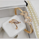 Kavita Art Gold Plated Austrian Stone Bracelet With Ring