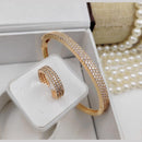 Kavita Art Gold Plated Austrian Stone Bracelet With Ring
