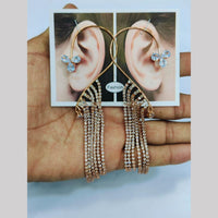 Kavita Art Rose Gold Plated Crystal Stone Earcuff