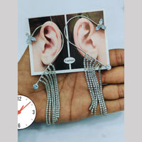 Kavita Art Silver Plated Crystal Stone Earcuff