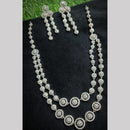 Kavita Art Silver Plated  American Diamond Necklace Set