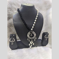 Kavita Art Silver Plated  American Diamond Necklace Set