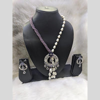 Kavita Art Silver Plated  American Diamond Necklace Set