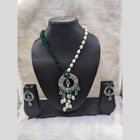Kavita Art Silver Plated  American Diamond Necklace Set