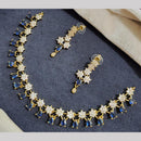 Kavita Art Silver Plated  American Diamond Necklace Set