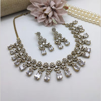 Kavita Art Gold Plated Austrian Stone Necklce Set