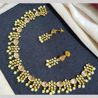 Kavita Art Gold Plated Austrian Stone Necklce Set