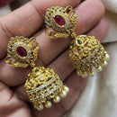 Kavita Art Gold Plated Austrian Stone Jhumki Earrings