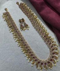 Kavita Art Gold Plated Austrian Stone Necklace Set
