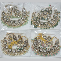 Kavita Art Gold Plated Kundan Stone And Beads Necklace Set