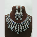 Kavita Art Silver Plated American Diamond Necklace Set