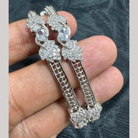 Kavita Art Silver Plated American Diamonds Bangles Set